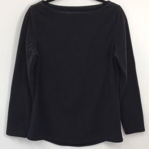 Lands End Women's Fleece Boat Neck Pull Over Top Size XS EXCELLENT Condition